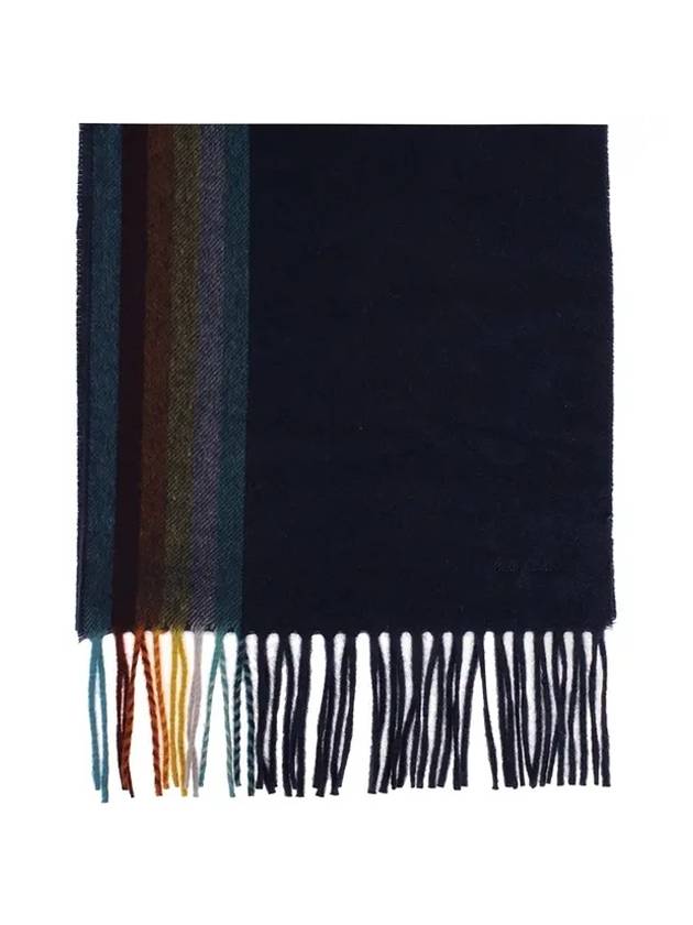 Rainbow Muffler Black - PAUL SMITH - BALAAN.