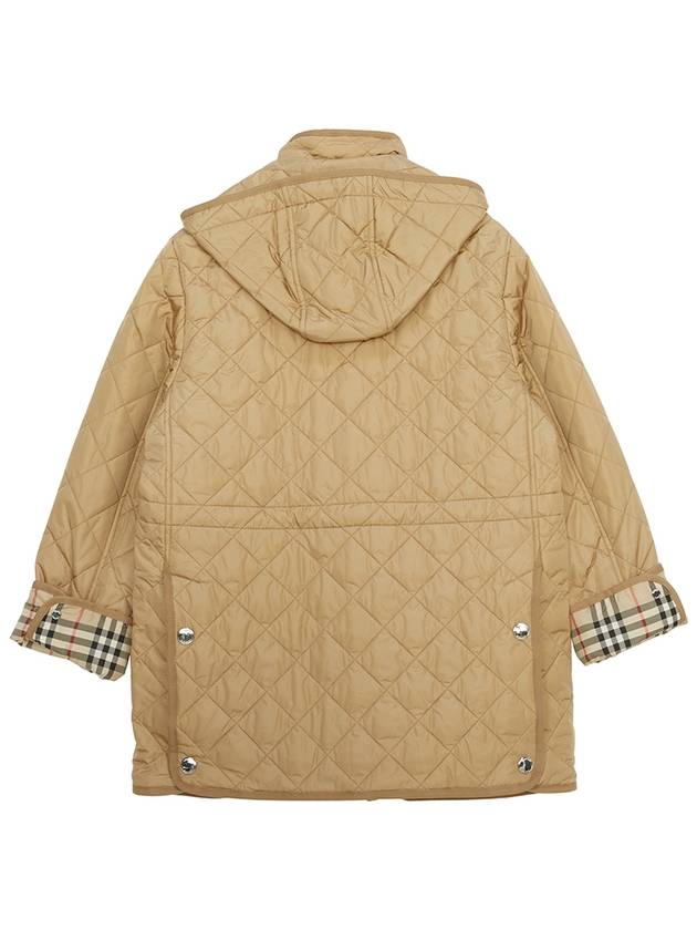 Diamond Quilted Nylon Jacket Archive Beige - BURBERRY - BALAAN 3