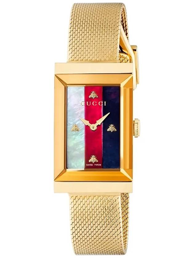 G-Frame Mesh Watch Gold - GUCCI - BALAAN 4