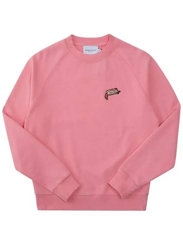 Oly Hot Dog Patch Vintage Cotton Sweatshirt Pink - MAISON KITSUNE - BALAAN 6