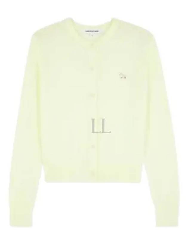 Baby Fox Patch Regular Cardigan Lemonade - MAISON KITSUNE - BALAAN 2