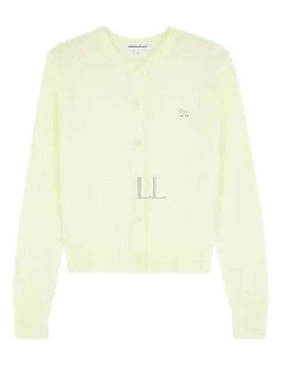 Baby Fox Patch Regular Cardigan Lemonade - MAISON KITSUNE - BALAAN 2