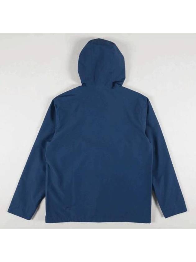 Men's Jackson Glacier Rain Hooded Jacket Blue - PATAGONIA - BALAAN 3