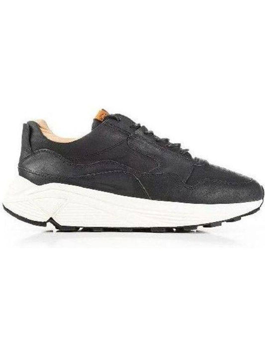 Vinci black tanned leather sneakers - BUTTERO - BALAAN 1