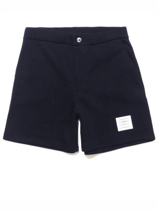 Men's RWB Striped Cotton Bermuda Shorts Navy - THOM BROWNE - BALAAN 2