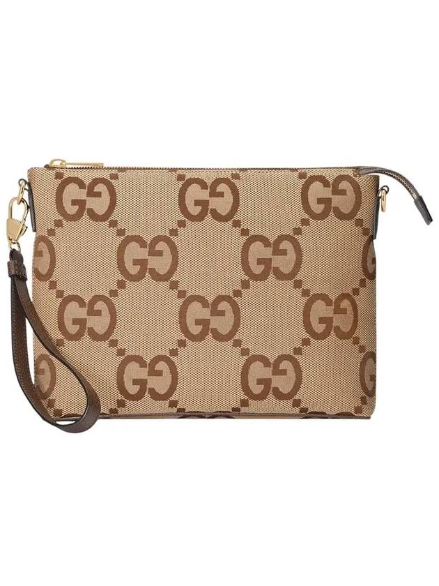 Jumbo GG Cross Messenger Bag Brown - GUCCI - BALAAN 5