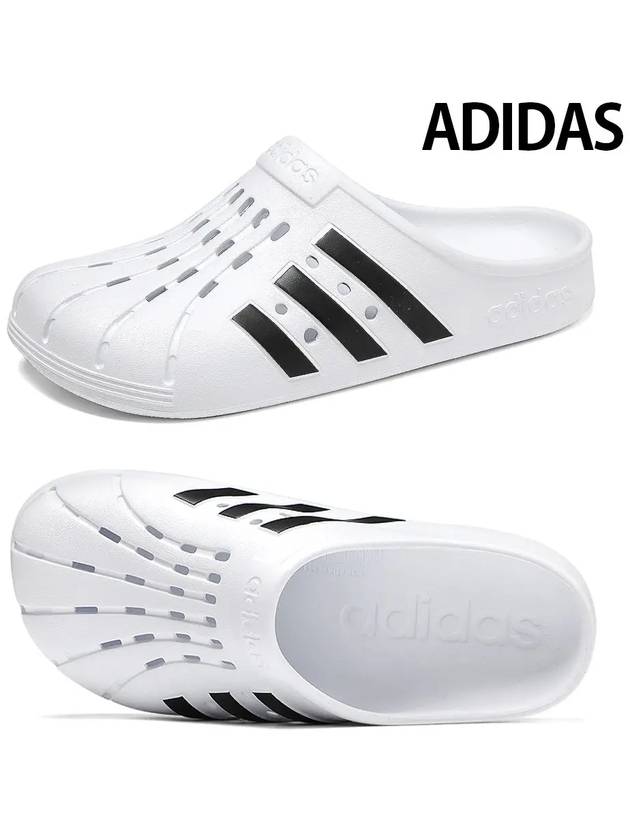 Adilette Clog Slippers White - ADIDAS - BALAAN 2