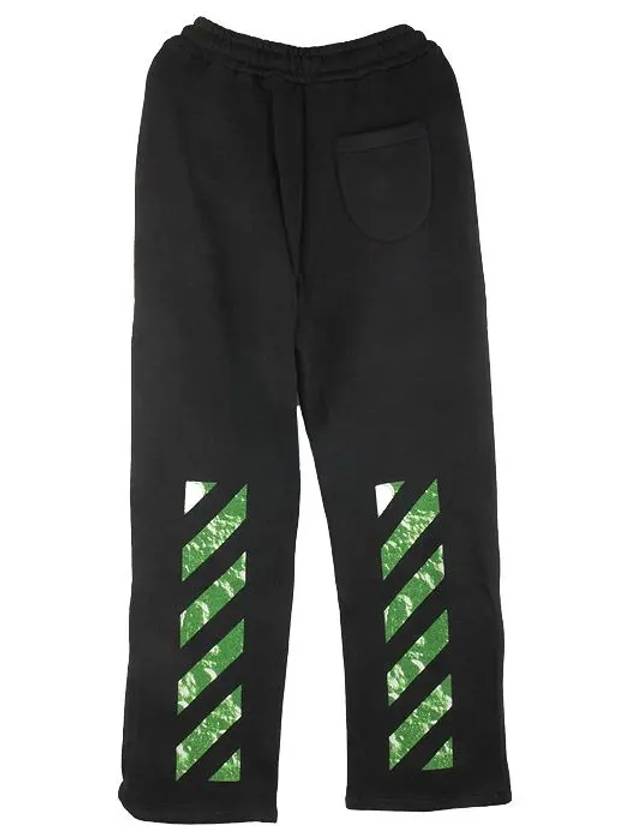 Diag Stripe Cotton Track Pants Black - OFF WHITE - BALAAN 5