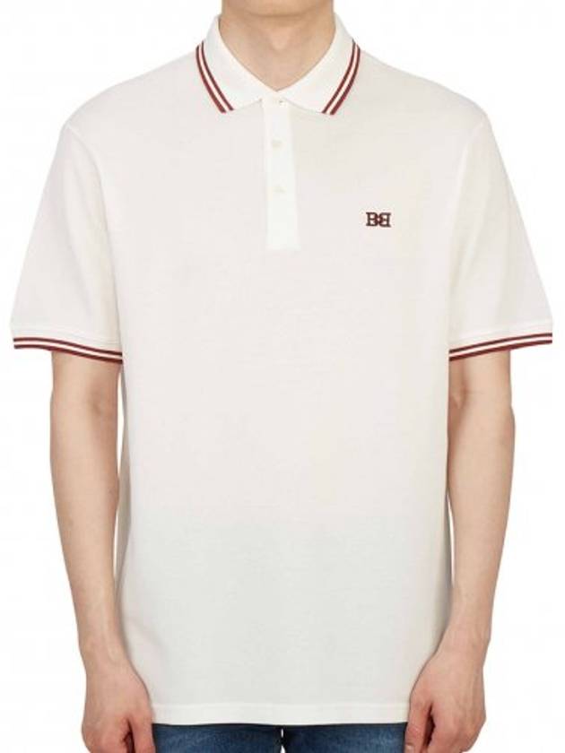 Cotton Polo Shirt White - BALLY - BALAAN 2