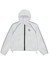 Color Matching Line Hooded Windbreaker Hood Windbreaker Jacket Jumper White MCSS24OT3WH - MACKY - BALAAN 2