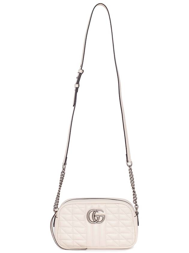 GG Marmont Matelasse Small Shoulder Bag White - GUCCI - BALAAN 6