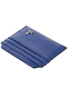 Grain Leather Slim Card Wallet Blue - VIVIENNE WESTWOOD - BALAAN 5