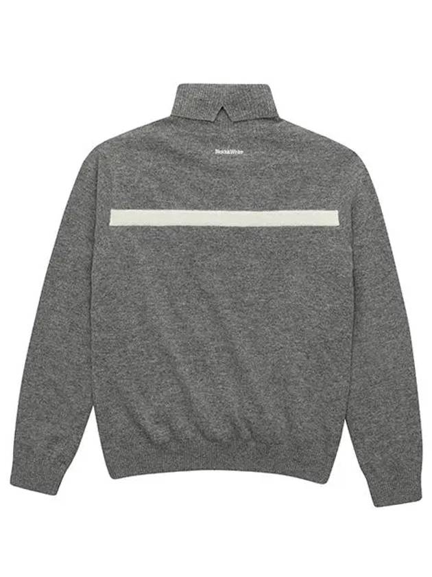 ST One Point Pullover 2603LXKWGREY - BLACK&WHITE - BALAAN 2