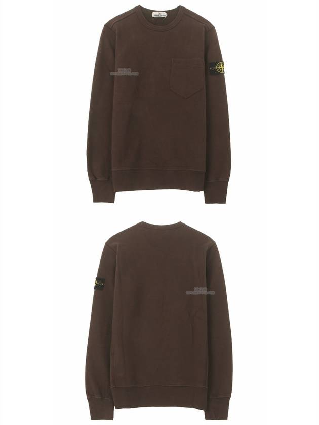 Wappen Patch Pocket Sweatshirt Dark Brown - STONE ISLAND - BALAAN 6