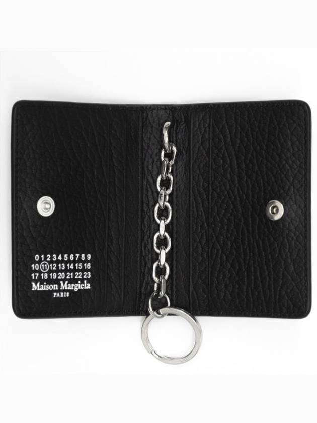 4 Stitch Keyring Card Wallet Black - MAISON MARGIELA - BALAAN 4