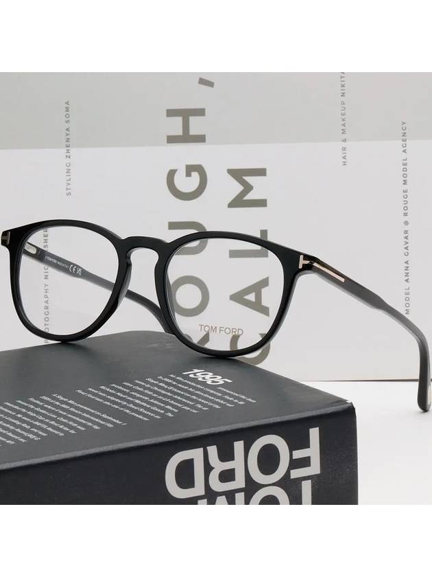 Eyewear Round Eyeglasses Black - TOM FORD - BALAAN 4