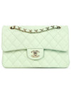 Mint Gold CC Classic Caviar Small Chain Flap Bag - CHANEL - BALAAN 1