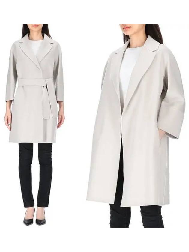 S Arona 2390160439600 071 Women Belted Wool Coat 1127840 - MAX MARA - BALAAN 1