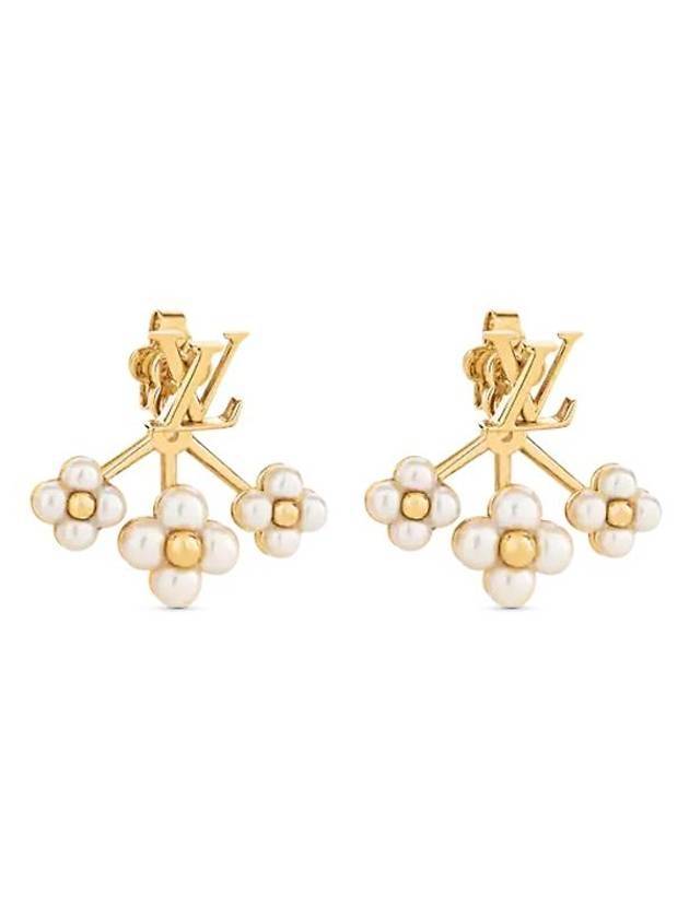 LV Floragram Earrings Gold - LOUIS VUITTON - BALAAN 1