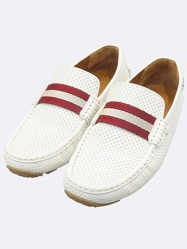 White Color Leather Men s Loafers 7 250MM - BALLY - BALAAN 5