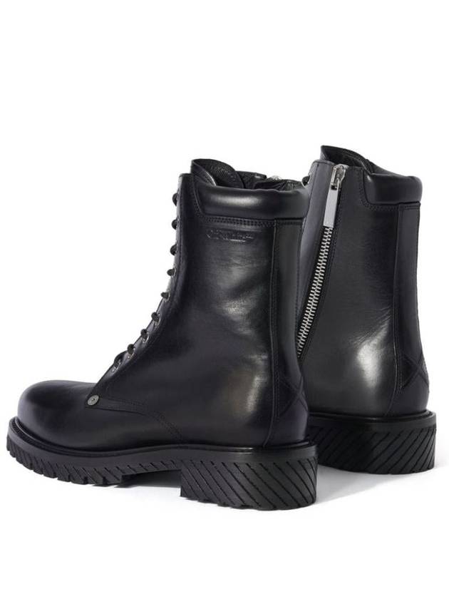 BLACK LEATHER BOOTS OMID025F23LEA0011010 - OFF WHITE - BALAAN 5