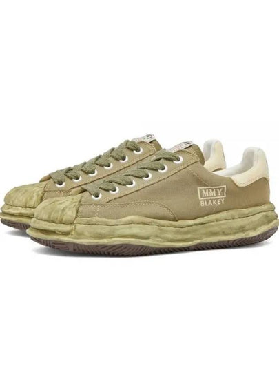 Blakey VL OG Sole Canvas Low Top Sneakers Khaki - MIHARA YASUHIRO - BALAAN 2