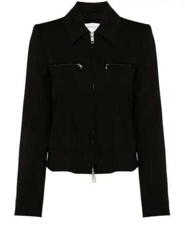 Plava Wool Zip-Up Jacket Black - MAX MARA - BALAAN 1