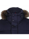 Men's Cluny Hooded Fur Short Padding Night Blue - MONCLER - BALAAN 4