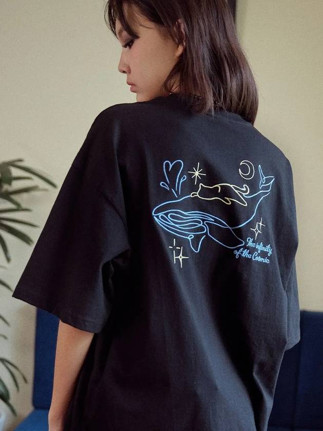Infinity embroidery short sleeve t shirt black - CPGN STUDIO - BALAAN 2