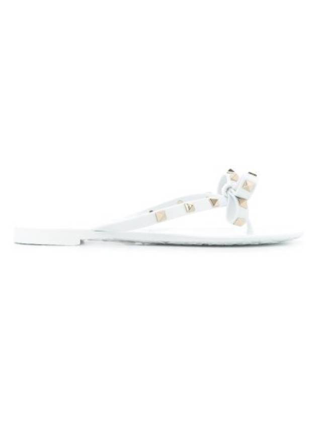 Women's Rockstud Flip Flops White - VALENTINO - BALAAN 1