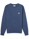 Fox Head Patch Regular Sweatshirt Midnight Blue - MAISON KITSUNE - BALAAN 3