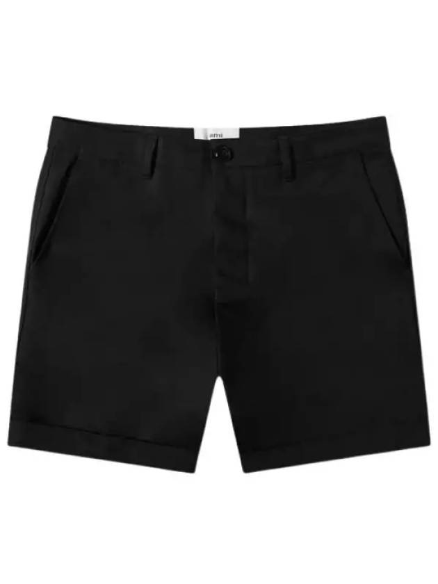 Men's Bermuda Chino Shorts Black - AMI - BALAAN 2