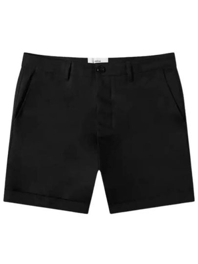 Men's Bermuda Chino Shorts Black - AMI - BALAAN 2