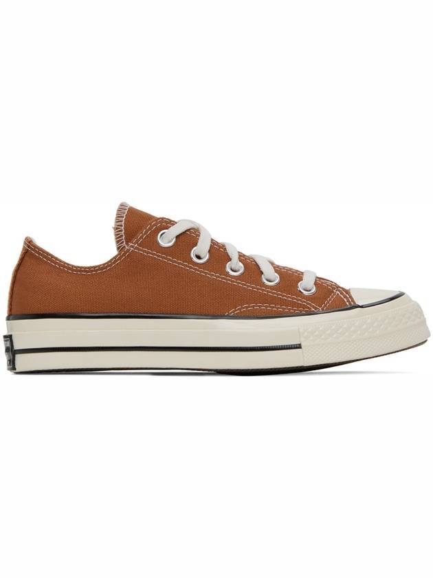 Chuck 70 Canvas Low Top Sneakers Brown - CONVERSE - BALAAN 1