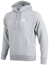 Logo Club Pullover Hoodie Grey - NIKE - BALAAN 3