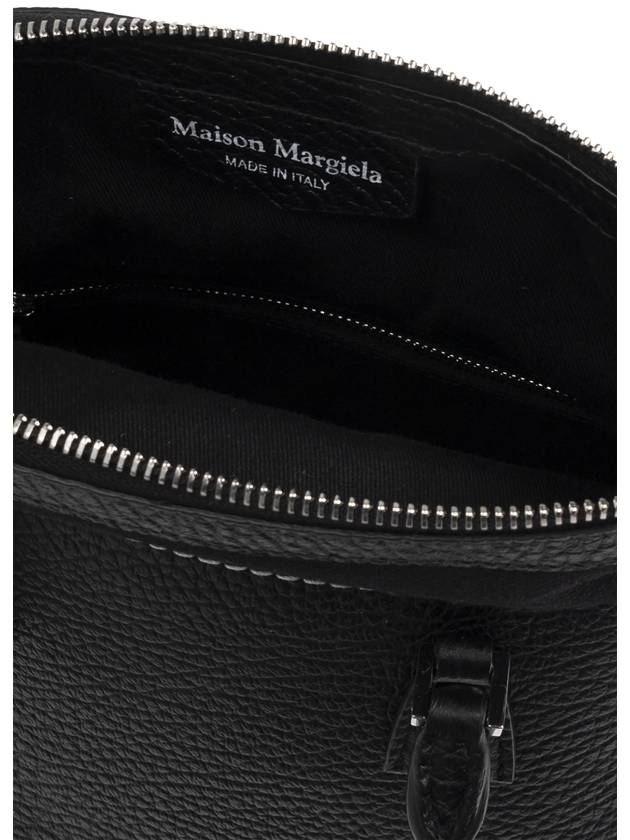 5AC Logo Patch Mini Tote Bag Black - MAISON MARGIELA - BALAAN 6