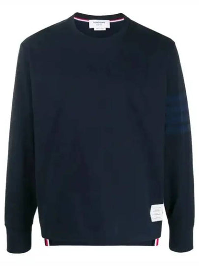 4 Bar Armband Tonal Long Sleeve T-Shirt Navy - THOM BROWNE - BALAAN 2