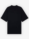 Bold Fox Head Patch Oversized Polo Shirt Black - MAISON KITSUNE - BALAAN 3