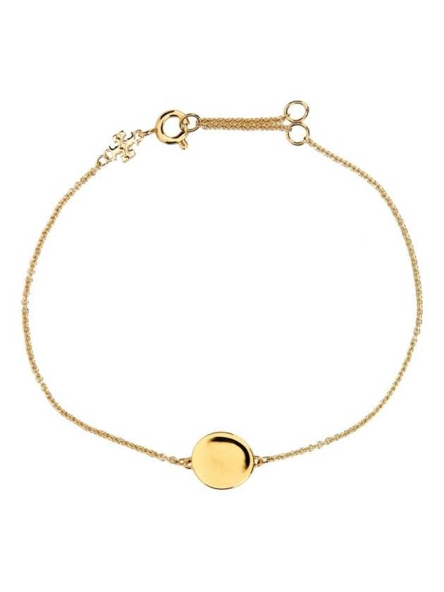 Kira Enamel Chain Bracelet Gold White - TORY BURCH - BALAAN 3