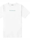 Men's Micrographic Print Short Sleeve T-Shirt White - STONE ISLAND - BALAAN 2