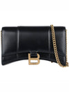 Hourglass Chain Mini Calfskin Cross Bag Black - BALENCIAGA - BALAAN 3