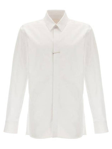 Classic Fit Poplin Long Sleeve Shirt White - GIVENCHY - BALAAN 1