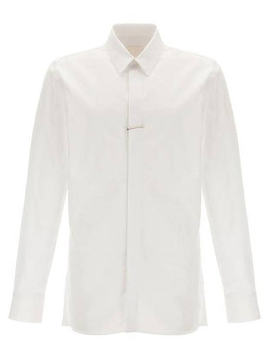 Classic Fit Poplin Long Sleeve Shirt White - GIVENCHY - BALAAN 1