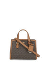 Chantal Monogram Print Tote Bag Brown - MICHAEL KORS - BALAAN 1