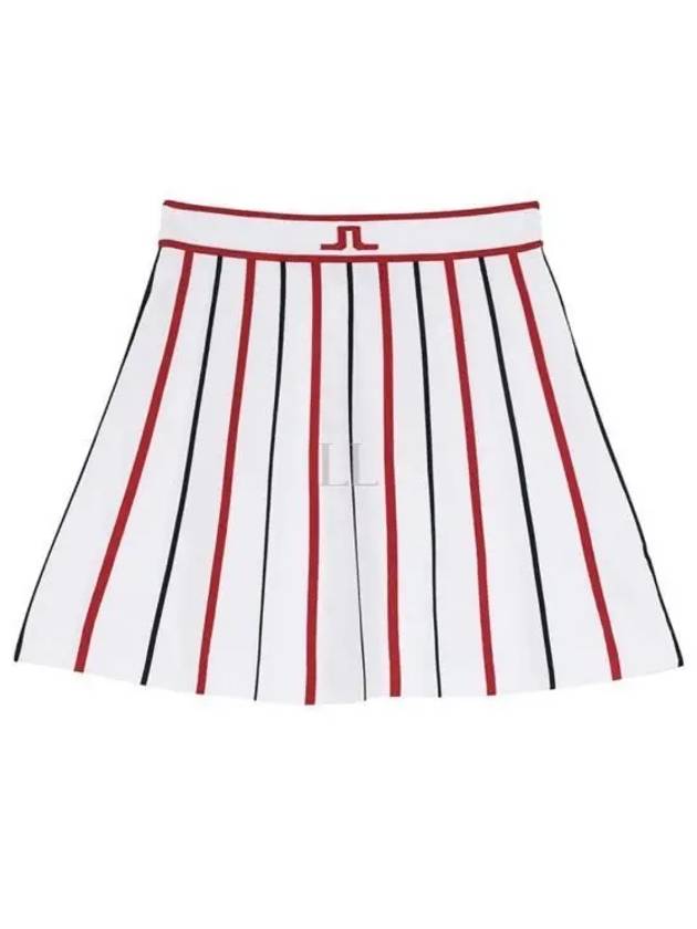 Women's River Knitted Golf Skirt White - J.LINDEBERG - BALAAN 2