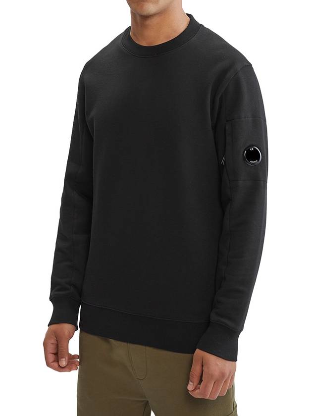 Diagonal Raised Fleece Sweatshirt Black - CP COMPANY - BALAAN 3