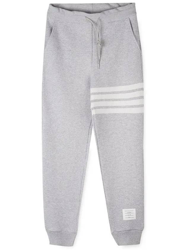 4-Bar Knitted Track Pants Grey - THOM BROWNE - BALAAN 1