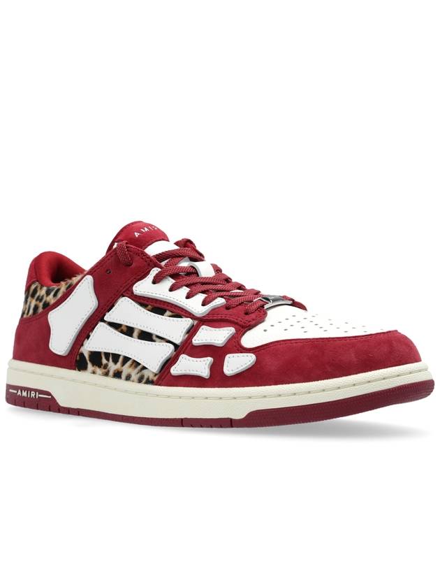 Amiri Sport Shoes Leopard Skel Top, Men's, Red - AMIRI - BALAAN 4