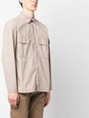 Old Treatment Over Long Sleeve Shirt Dove Grey - STONE ISLAND - BALAAN 4