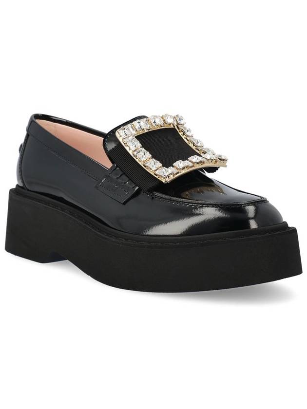 Viv' Rangers Leather Loafers Black - ROGER VIVIER - BALAAN 3